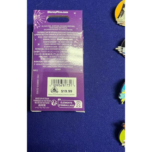 Disney | Art | Disney Parks Joey Chou Mystery Complete Pin Set Of 8 224 ...